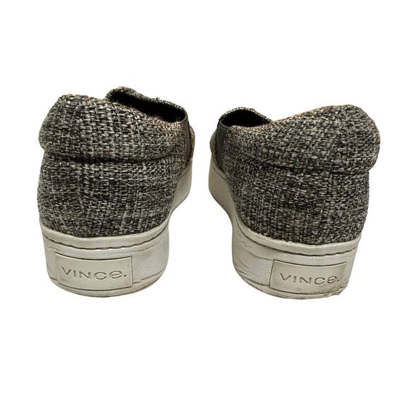 Vince Women's Gray Tweed Platform Slip-on Sneakers Shoes Size‎ 11M - Picture 10 of 10